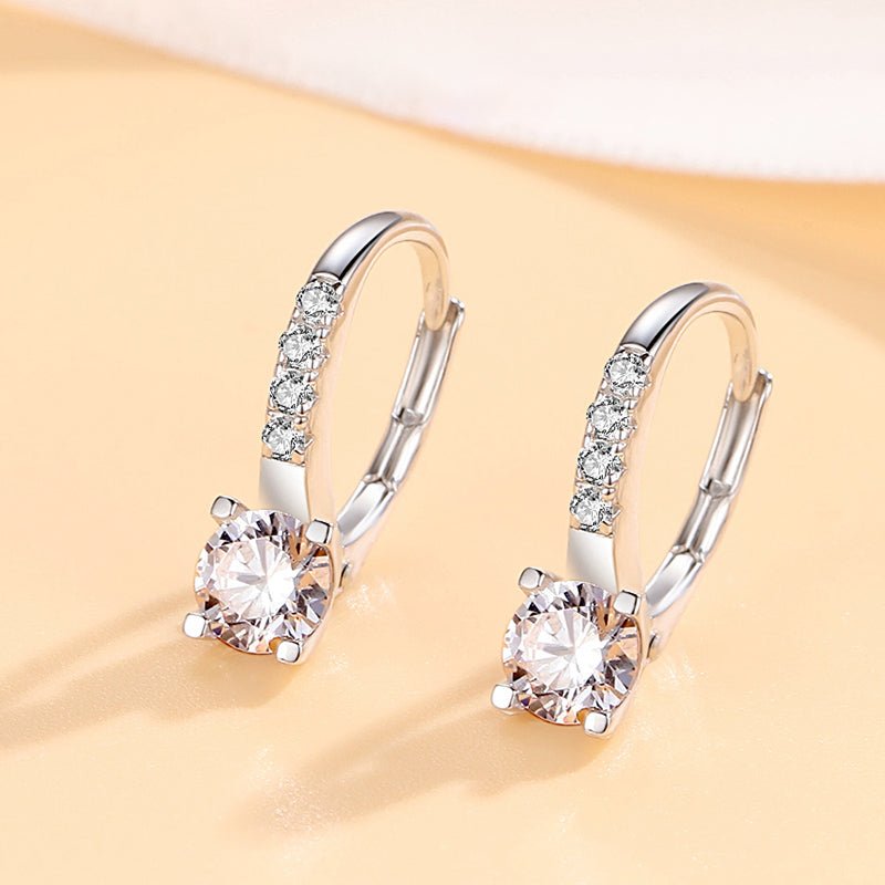 Jewelry A-Grade Zircon Silver- Earrings 925 - LOVIISA