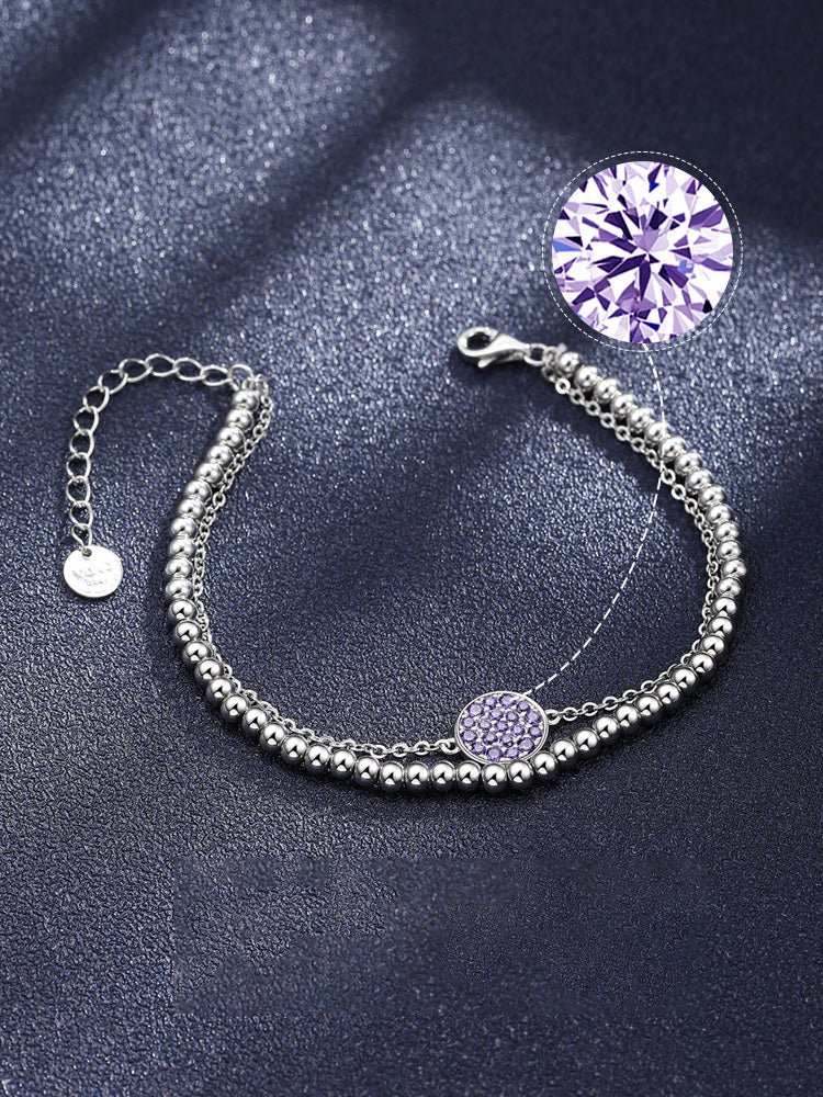 Jewelry Adjustable Tennis Bracelet S925 Silver Double-Layer Bracelet - LOVIISA