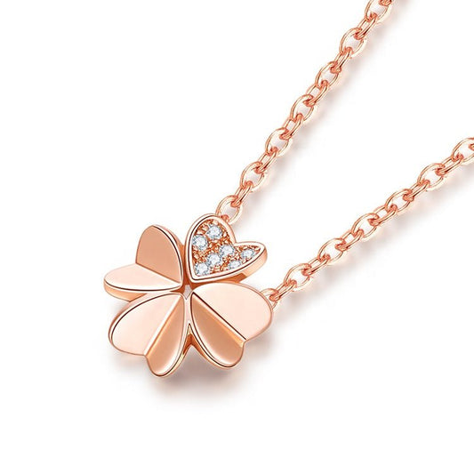 l Necklace Chain Four Leaf Clover Necklace s925 Accessoris - LOVIISA