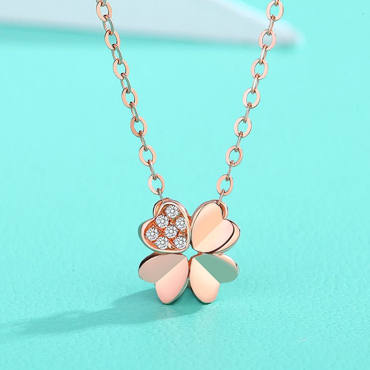 l Necklace Chain Four Leaf Clover Necklace s925 Accessoris - LOVIISA