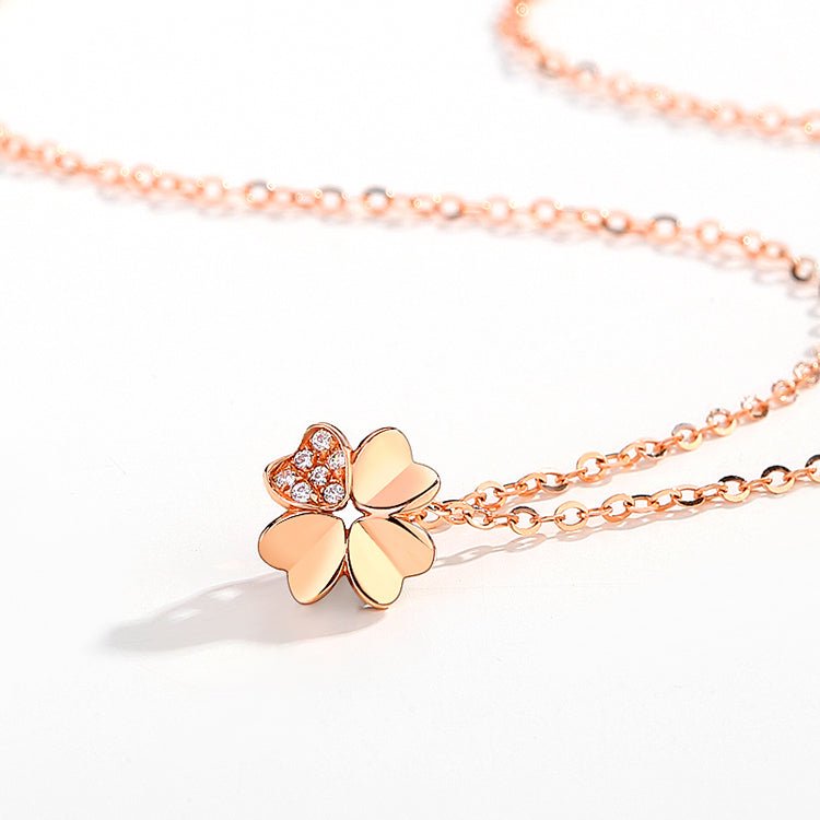 l Necklace Chain Four Leaf Clover Necklace s925 Accessoris - LOVIISA