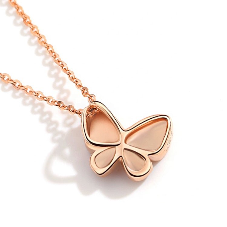 Necklace Butterfly Plated Pendant Women 18K Gold Necklace - LOVIISA