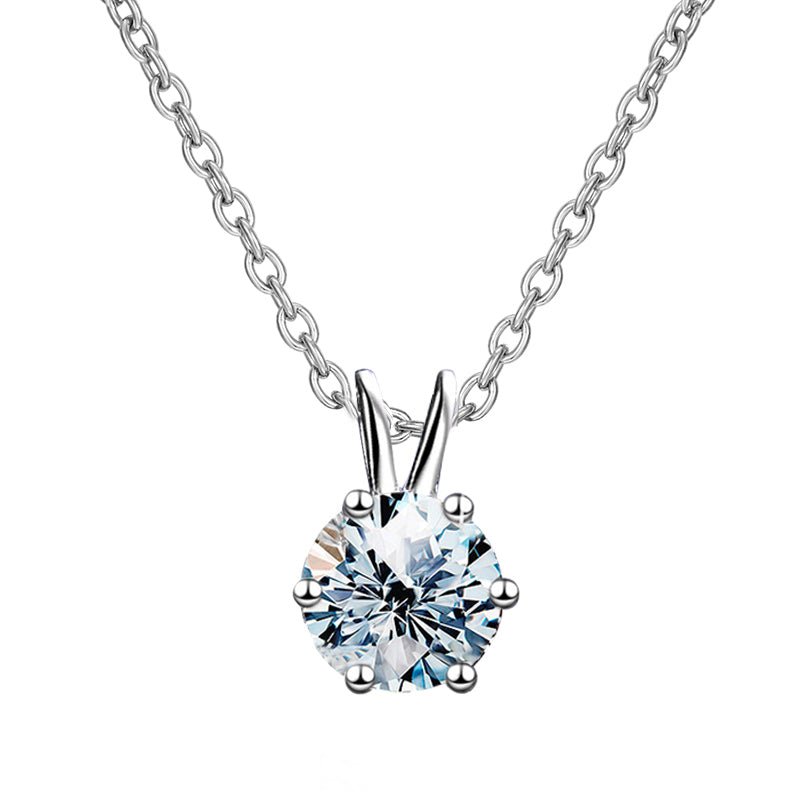 Necklaces Diamond Moissanite Real 925 Sterling Silver Chain For Women - LOVIISA