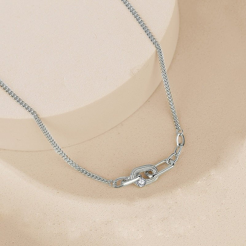 Necklaces S925 Silver Pendant Simple Adjustable Chain - LOVIISA