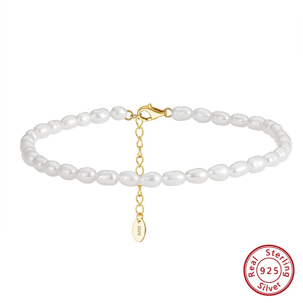 Pearls Chain Anklet Beach Adjustable Chain Anklet - LOVIISA