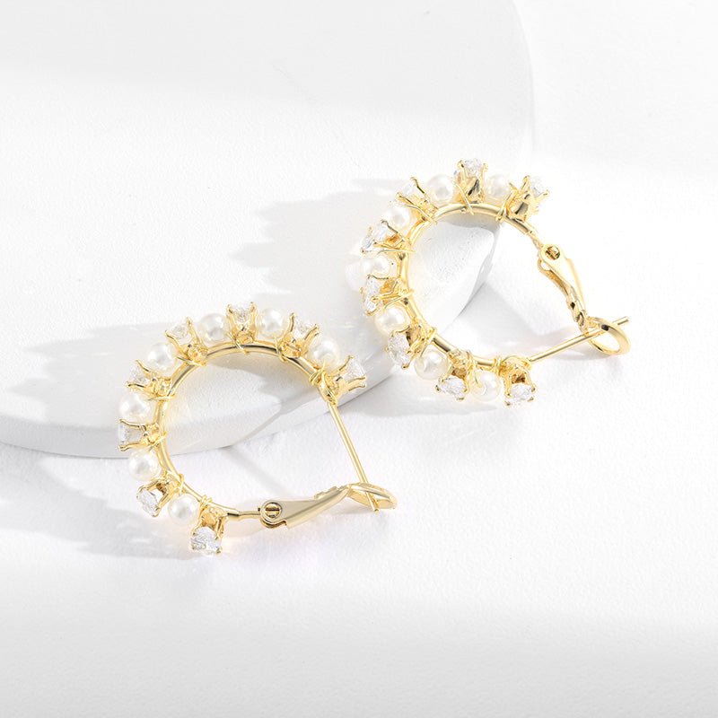 Round Earring Delicate Gold Hoop Earrings Women Daily - LOVIISA