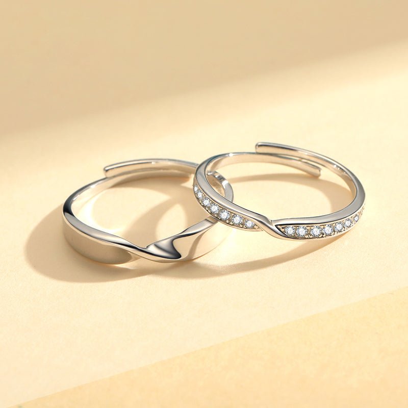 Silver Rings Jewelry 925 Women Love Weeding Rings - LOVIISA