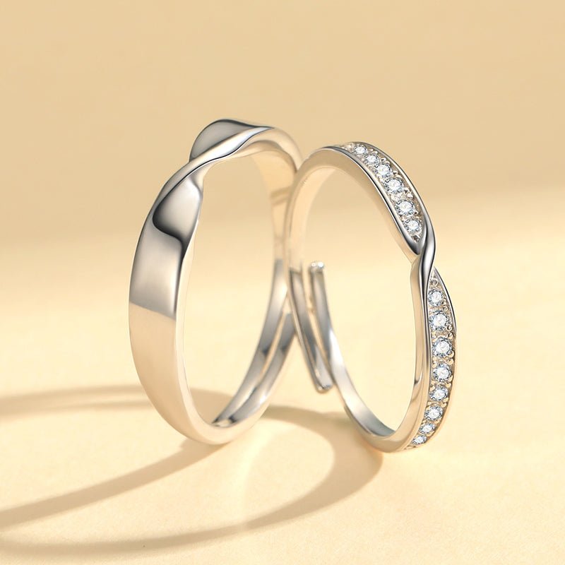 Silver Rings Jewelry 925 Women Love Weeding Rings - LOVIISA