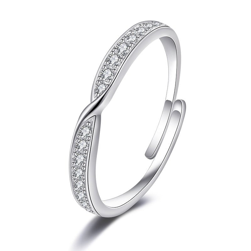 Silver Rings Jewelry 925 Women Love Weeding Rings - LOVIISA