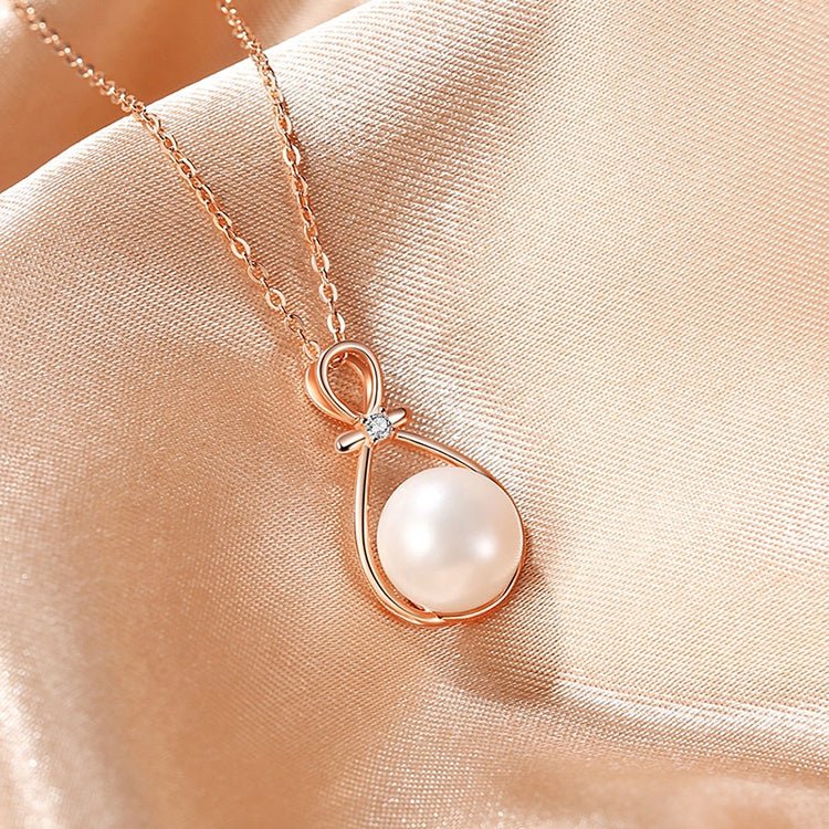 Sterling silver 925 Pearl Necklace Mother Pearl - LOVIISA